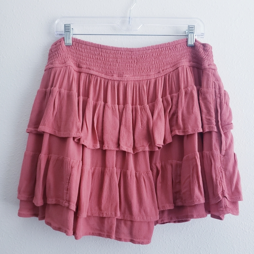 Hollister Ultra High Rise Tier Ruffle Skort - Picture 5 of 6